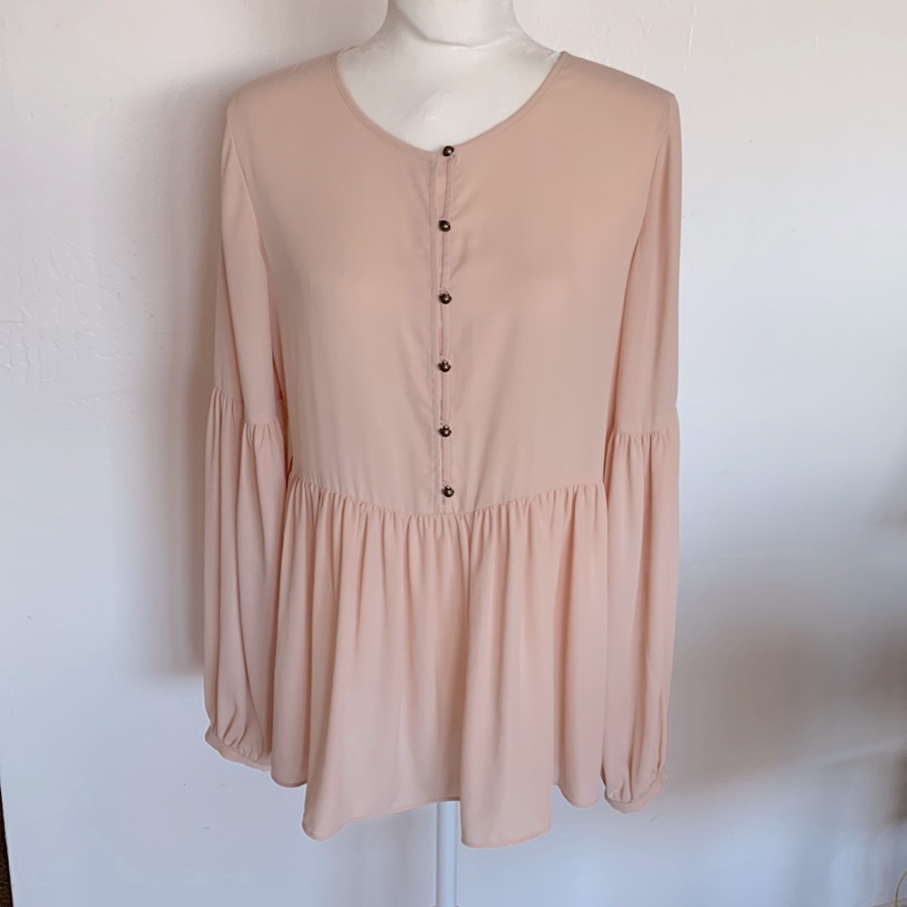 Banana Republic Olivia Palermo Blush Pink Top - size small